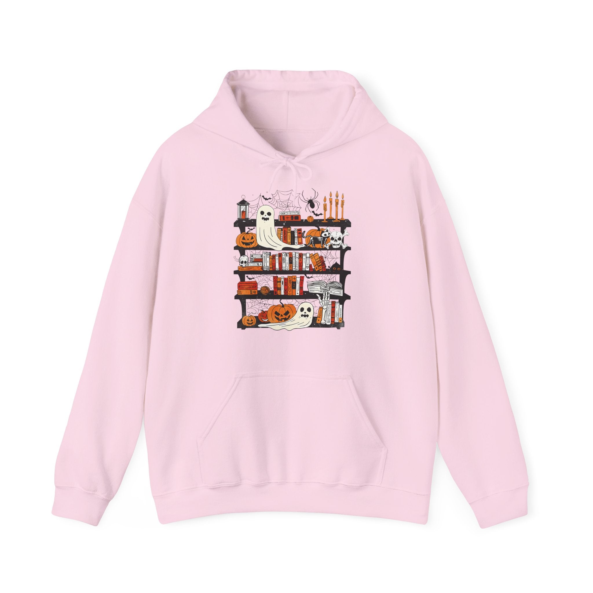 Funny Ghost Book Lovers Halloween Library Spooky Season Hoodie