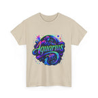Neon Aquarius Zodiac Tee