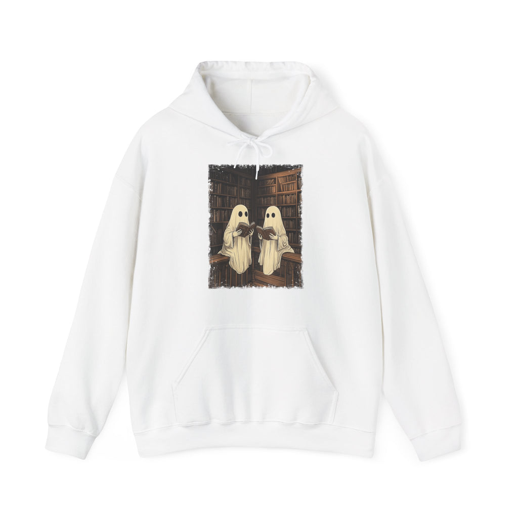 Halloween Ghost Book Reading Hoodie