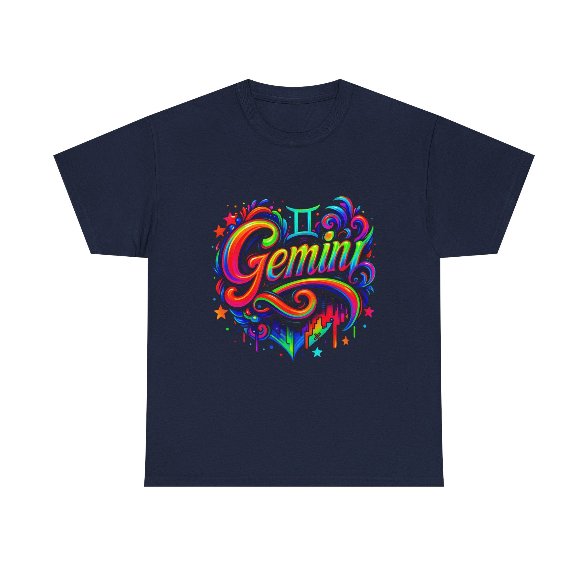 Neon Gemini Zodiac Tee