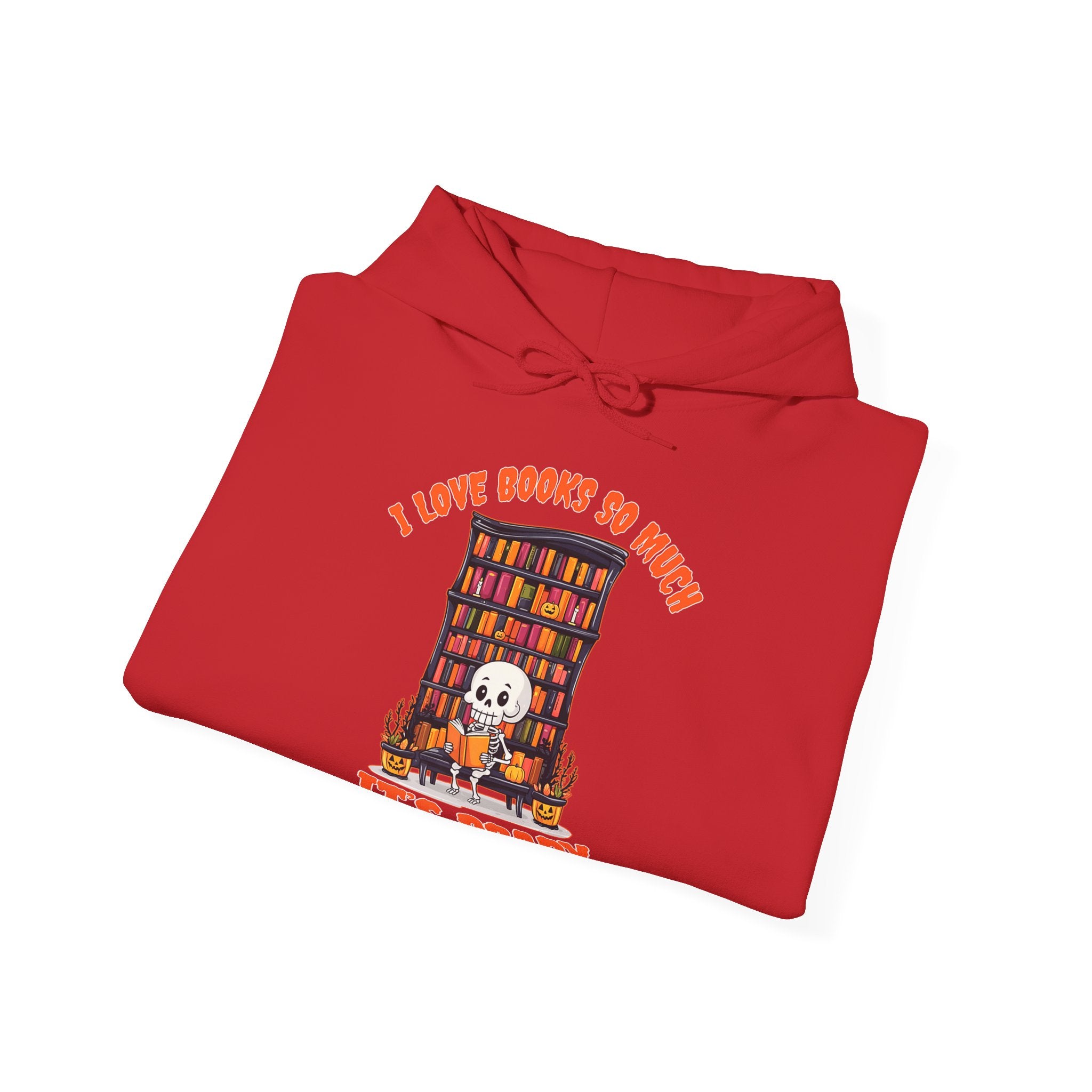 Skeleton Book Lover Halloween Hoodie