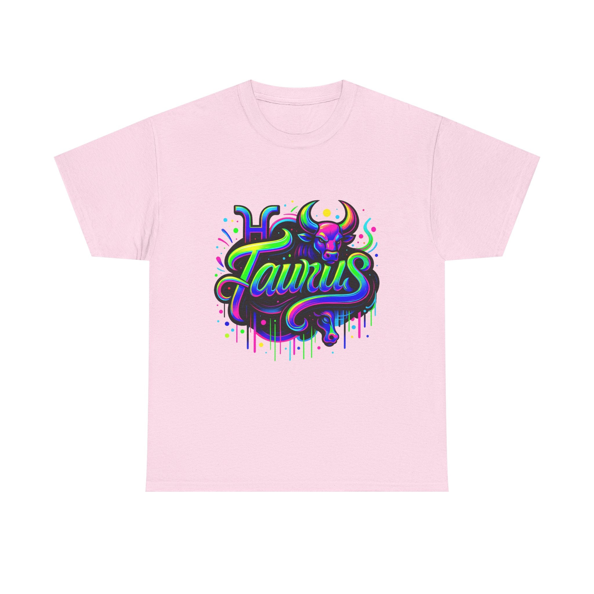 Neon Taurus Zodiac Tee