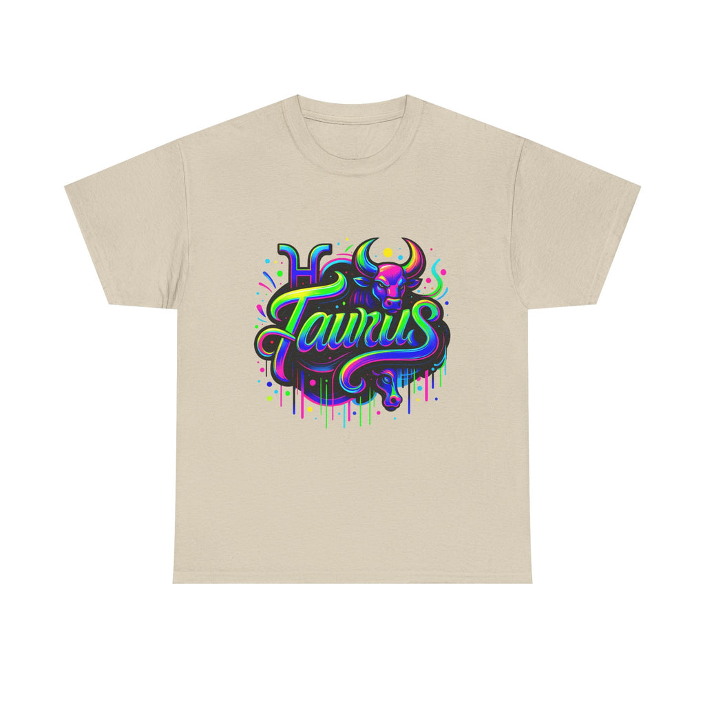 Neon Taurus Zodiac Tee