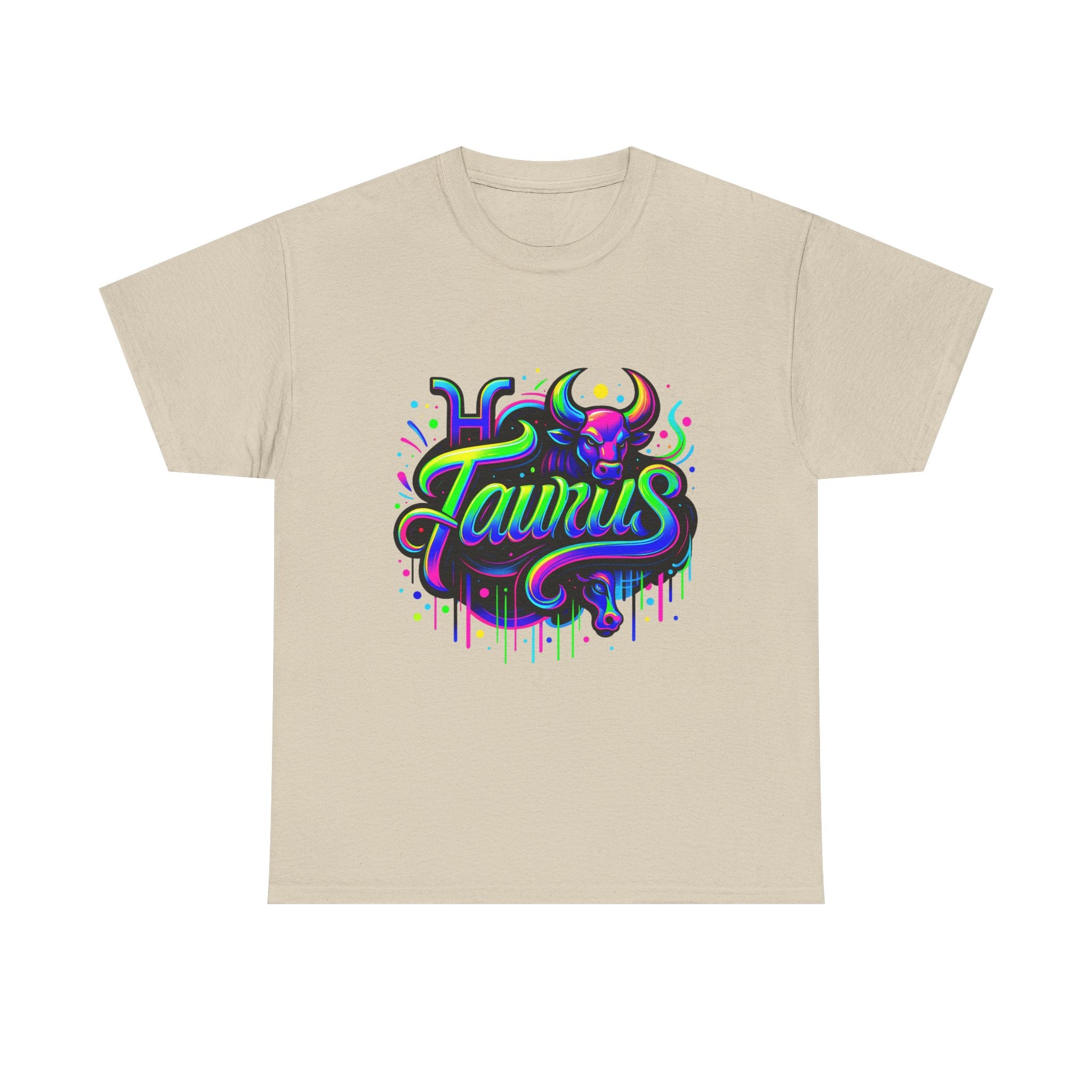 Neon Taurus Zodiac Tee