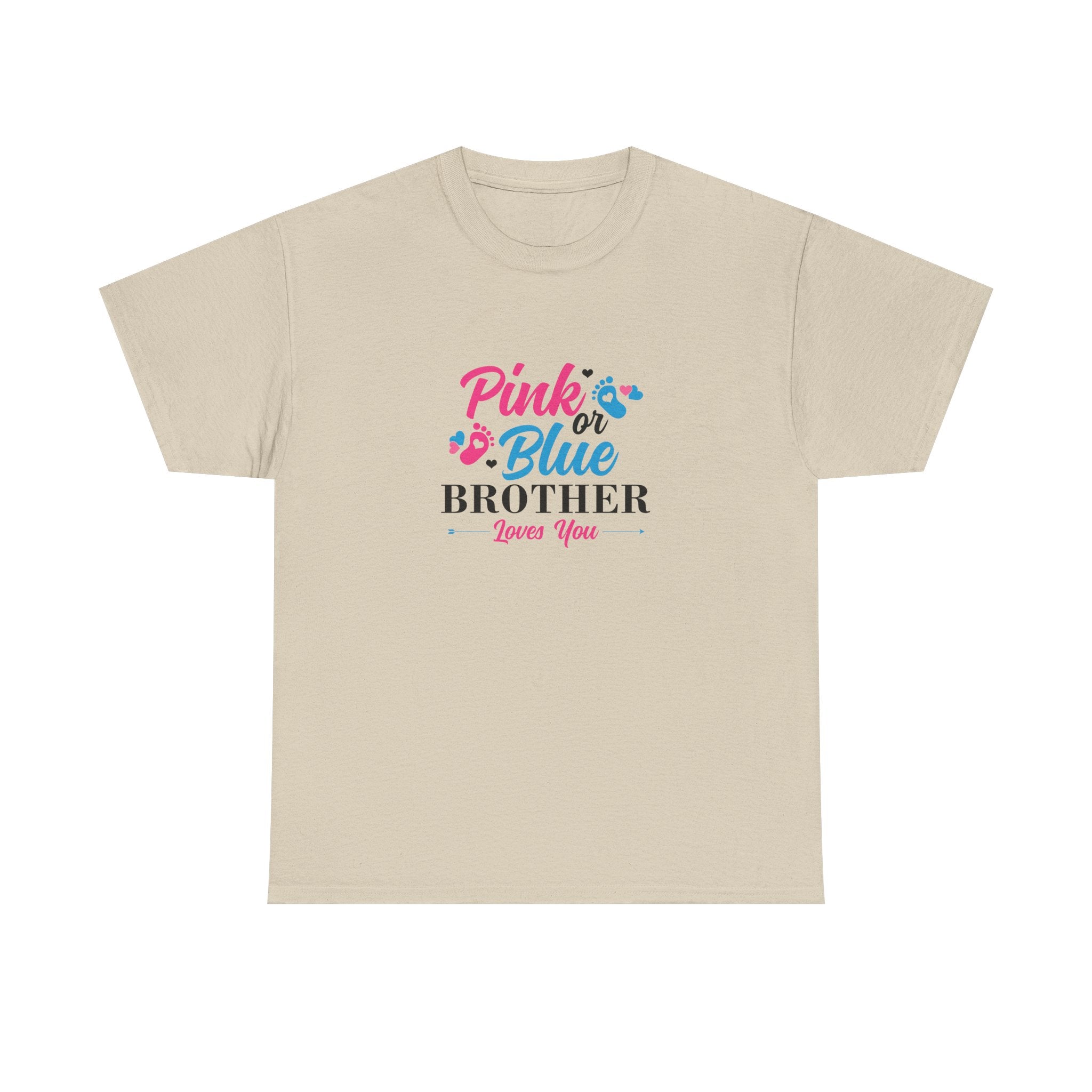 Pink Or Blue Brother Loves You Graphic Tee