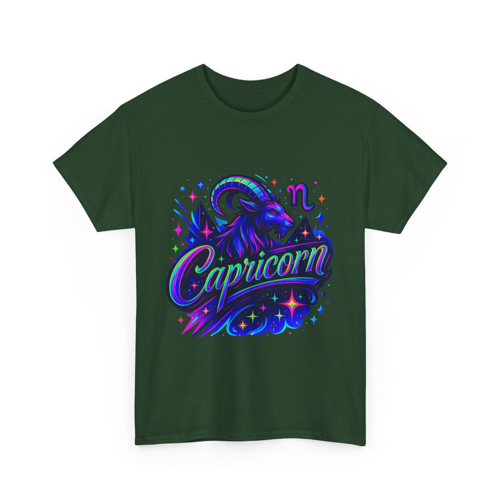 Neon Capricorn Zodiac Tee