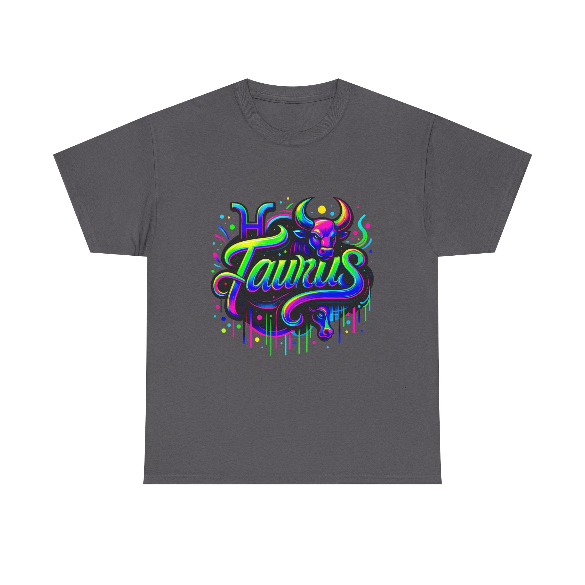 Neon Taurus Zodiac Tee