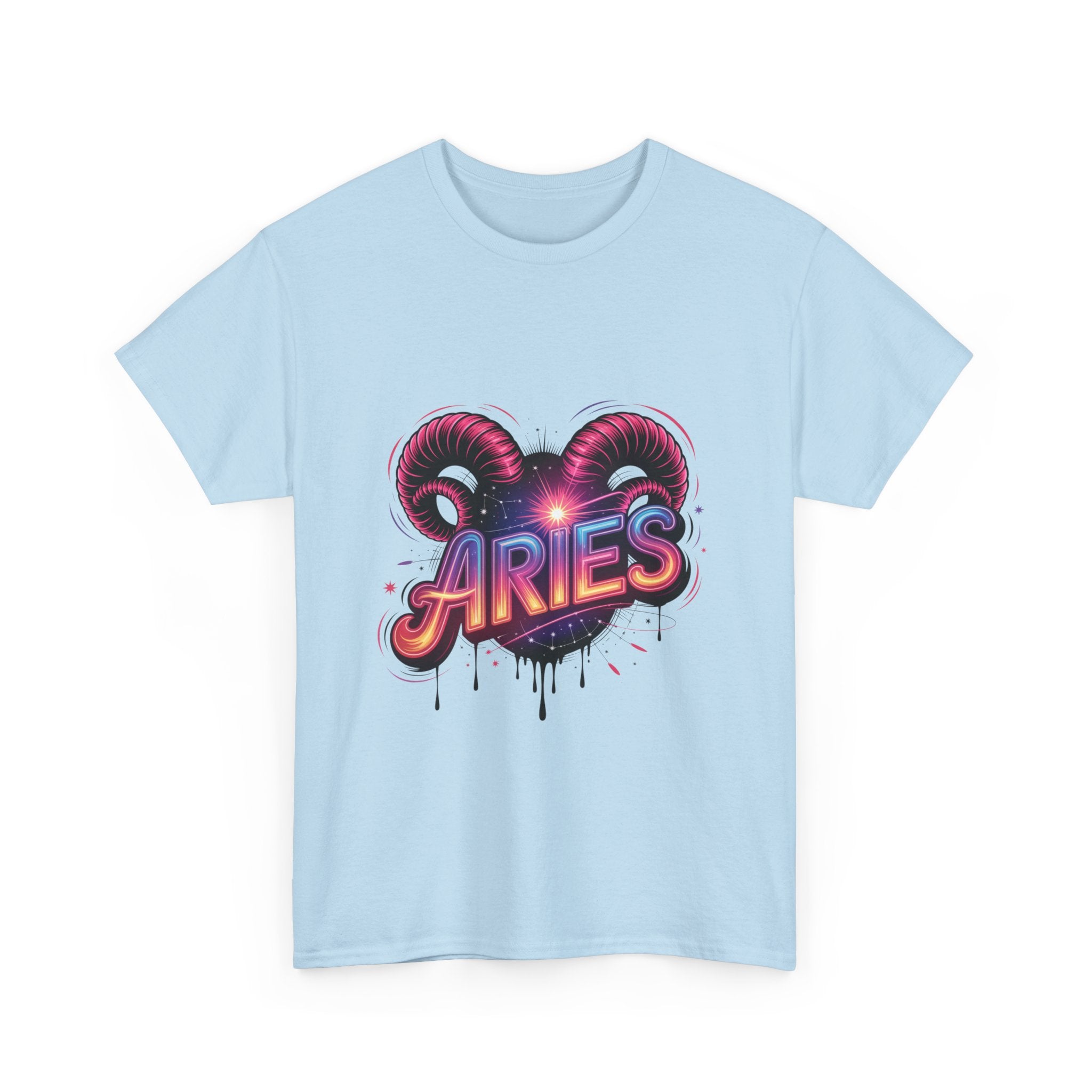 Neon Aries Zodiac Tee