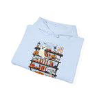 Funny Ghost Book Lovers Halloween Library Spooky Season Hoodie