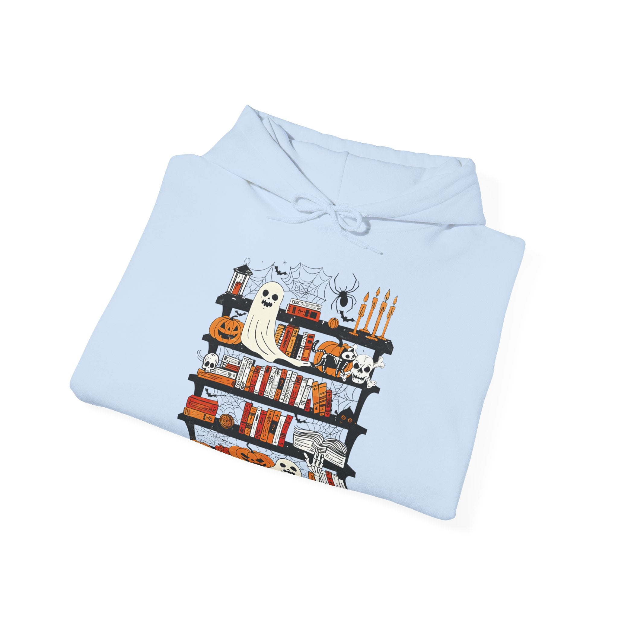 Funny Ghost Book Lovers Halloween Library Spooky Season Hoodie