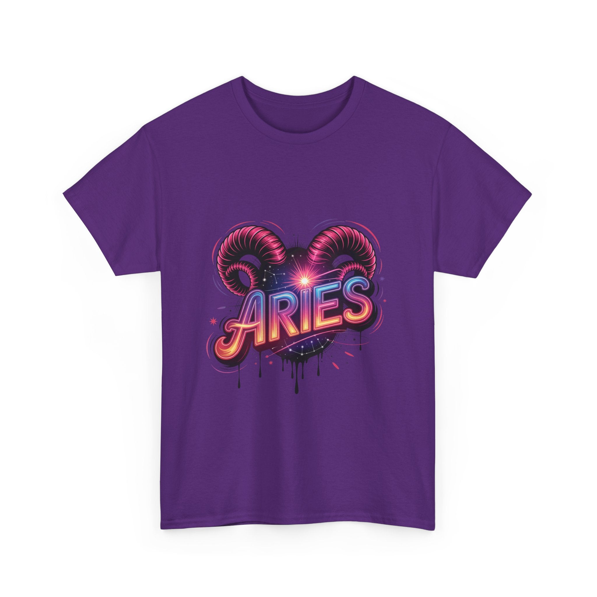 Neon Aries Zodiac Tee