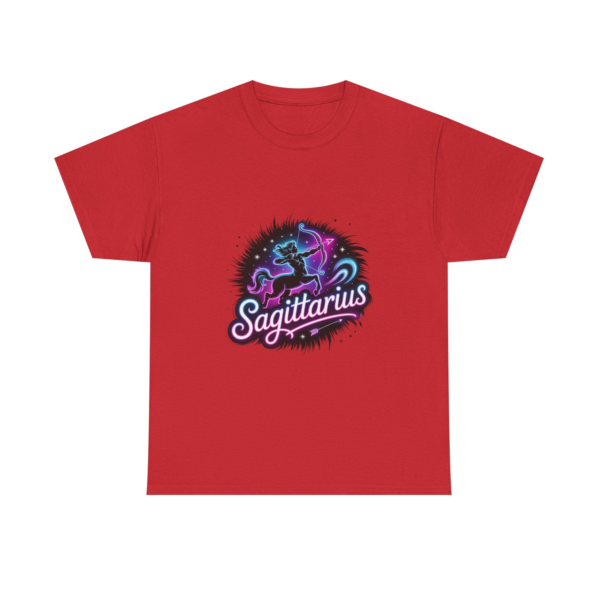 Neon Sagittarius Zodiac Tee