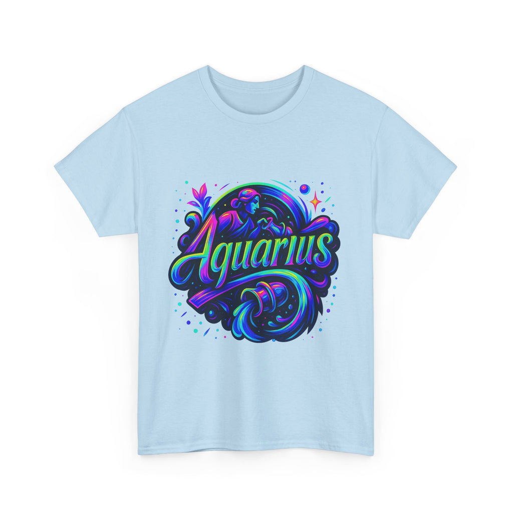 Neon Aquarius Zodiac Tee