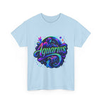 Neon Aquarius Zodiac Tee