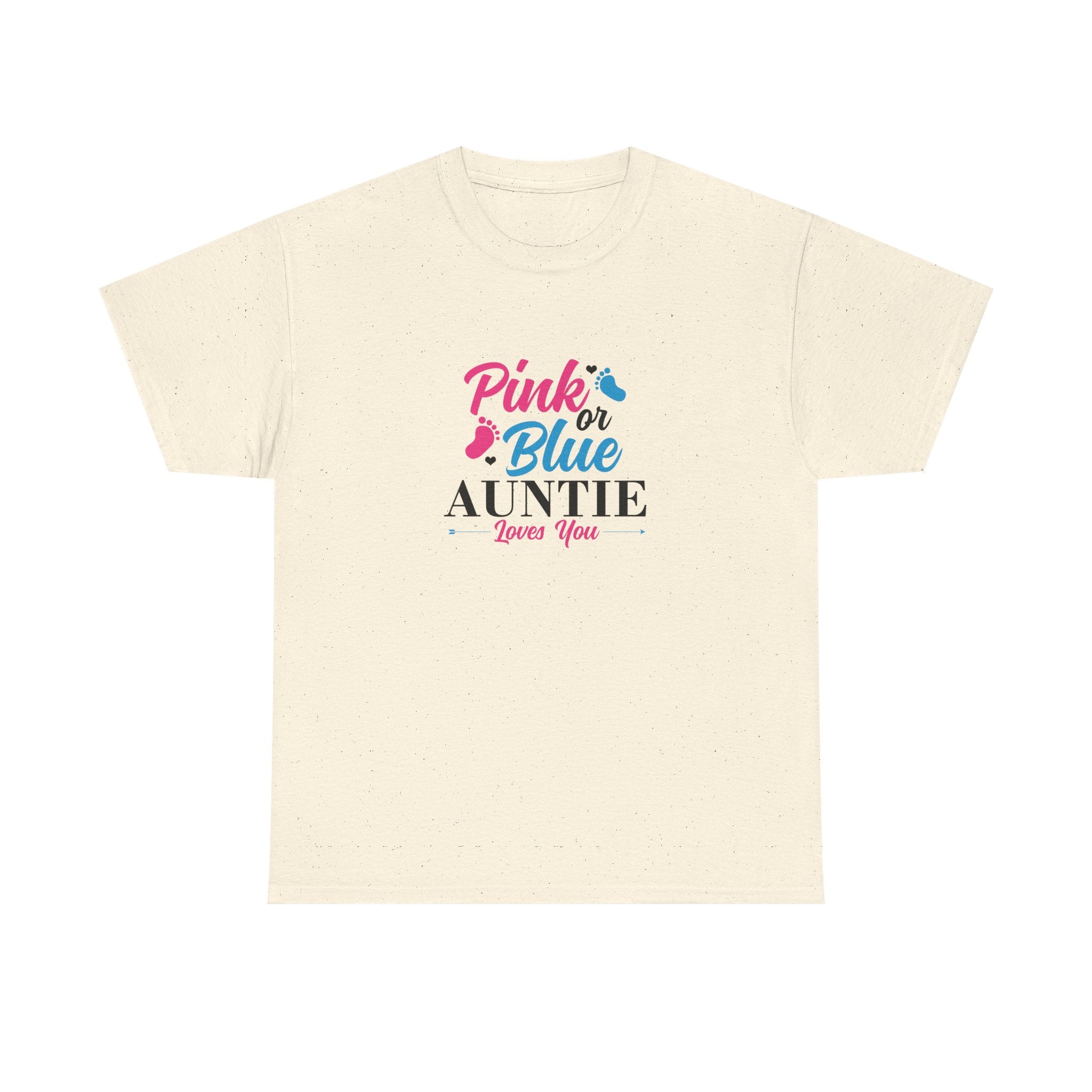 Graphic Tee - Pink or Blue Auntie Loves You Shirt