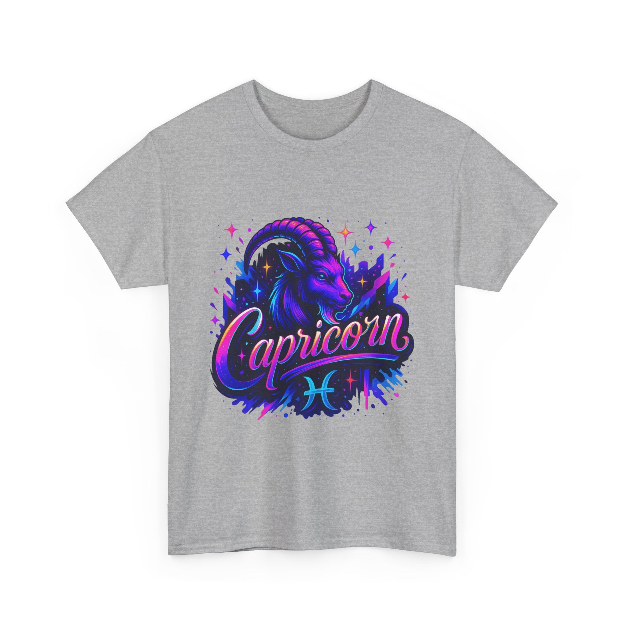 Neon Capricorn Zodiac Tee