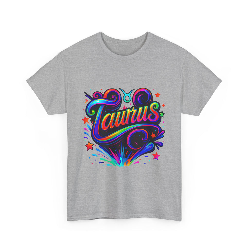 Neon Taurus Zodiac Tee