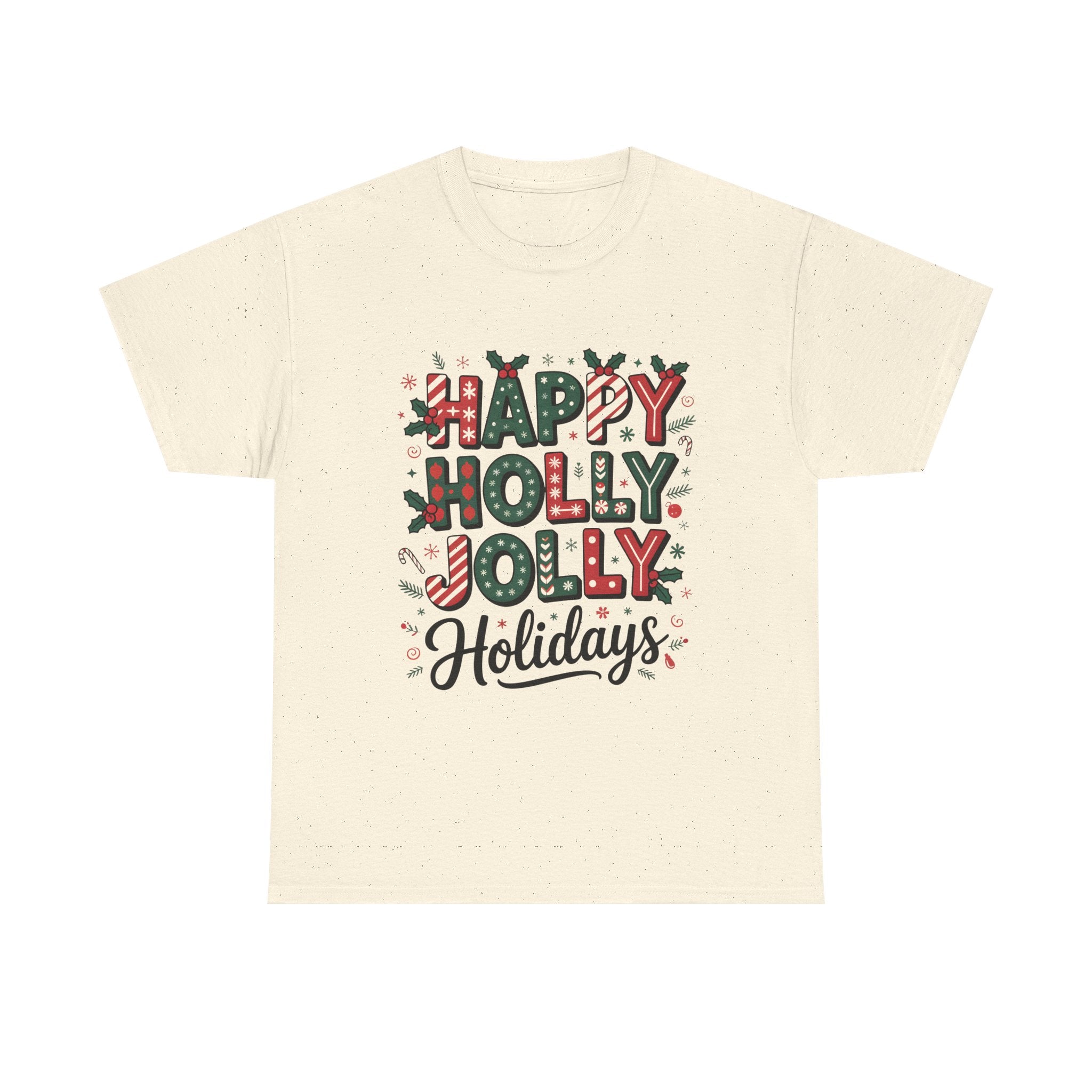 happy holly jolly graphic Tee