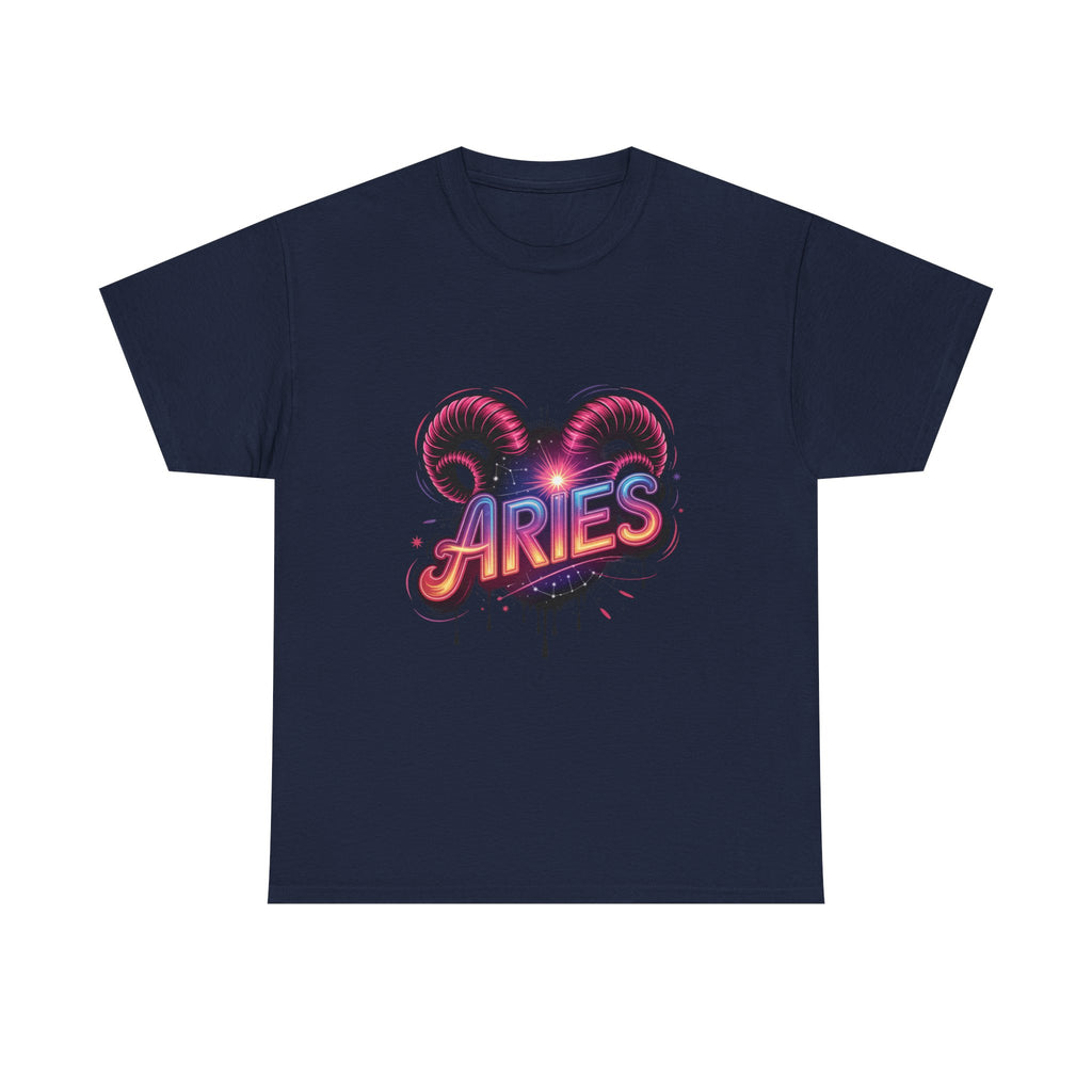 Neon Aries Zodiac Tee