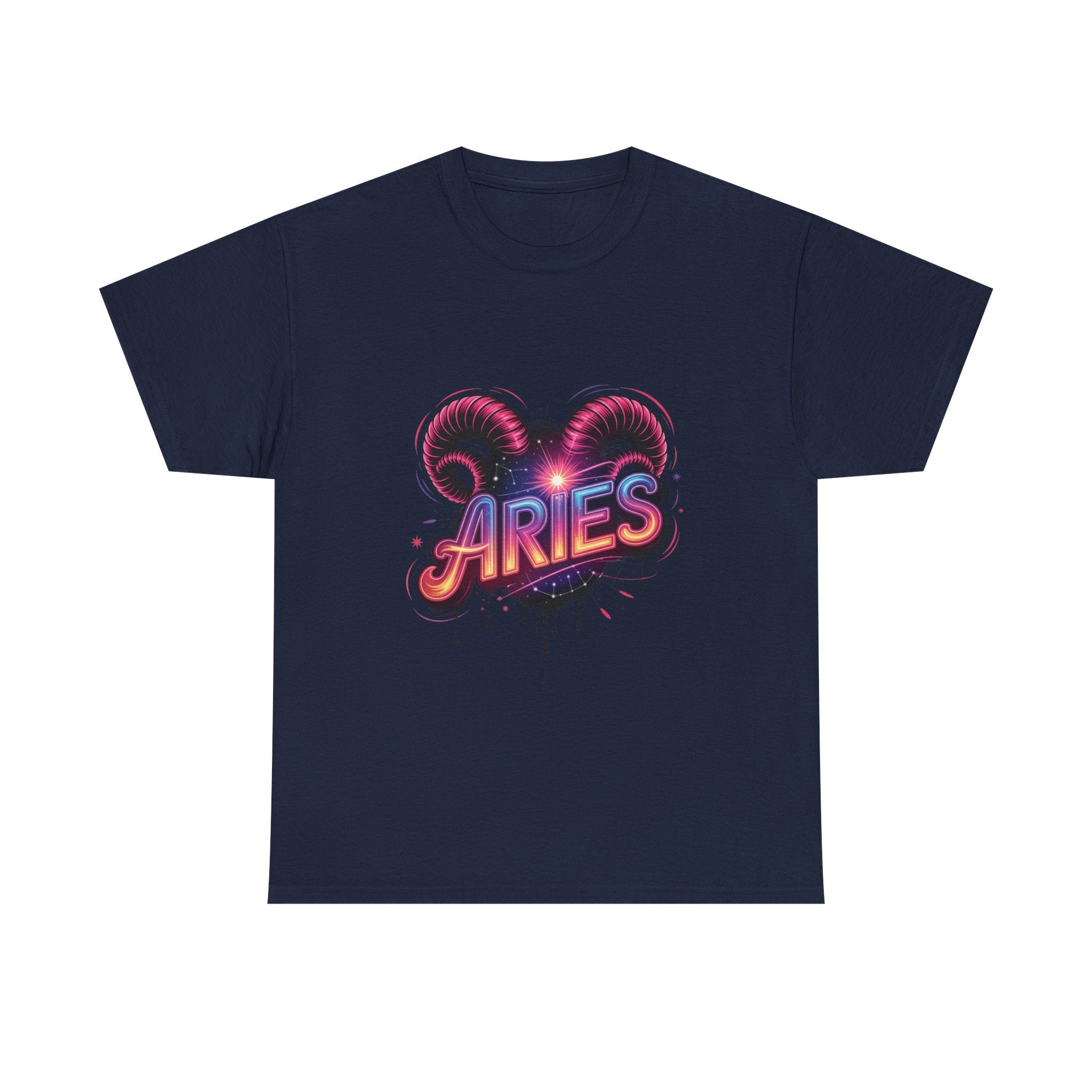 Neon Aries Zodiac Tee