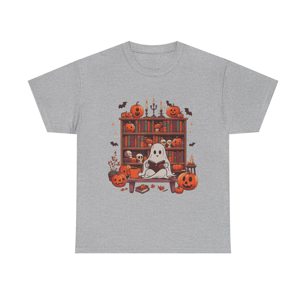 Ghost Book Reader, Reading Book lover Halloween T-Shirt