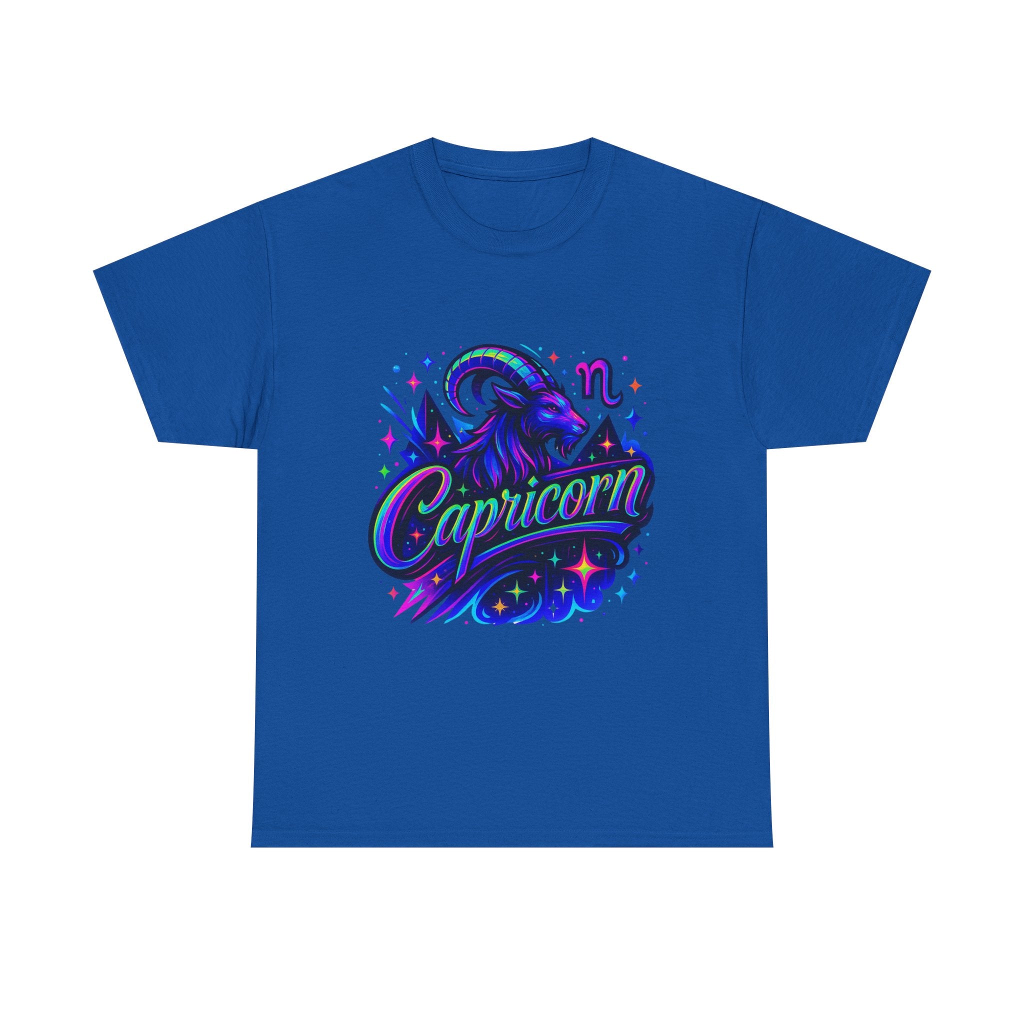 Neon Capricorn Zodiac Tee