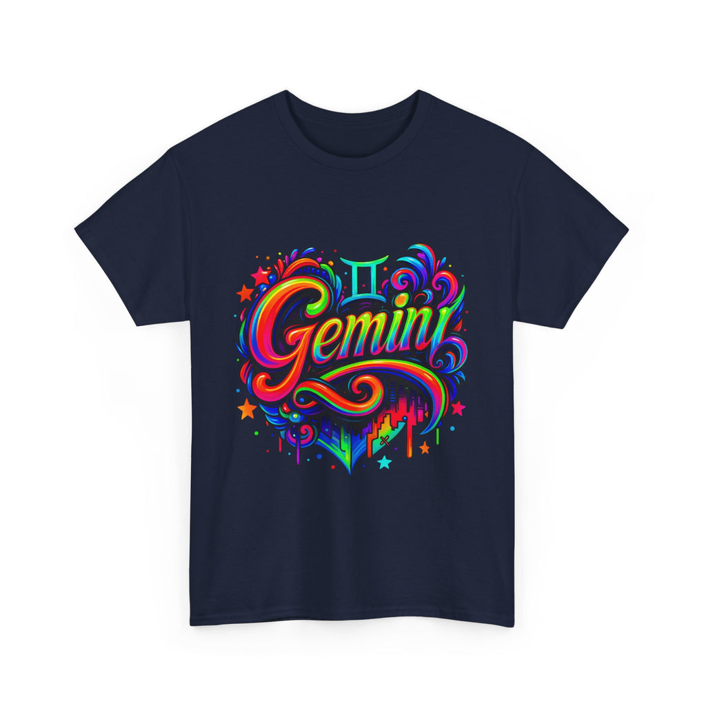 Neon Gemini Zodiac Tee