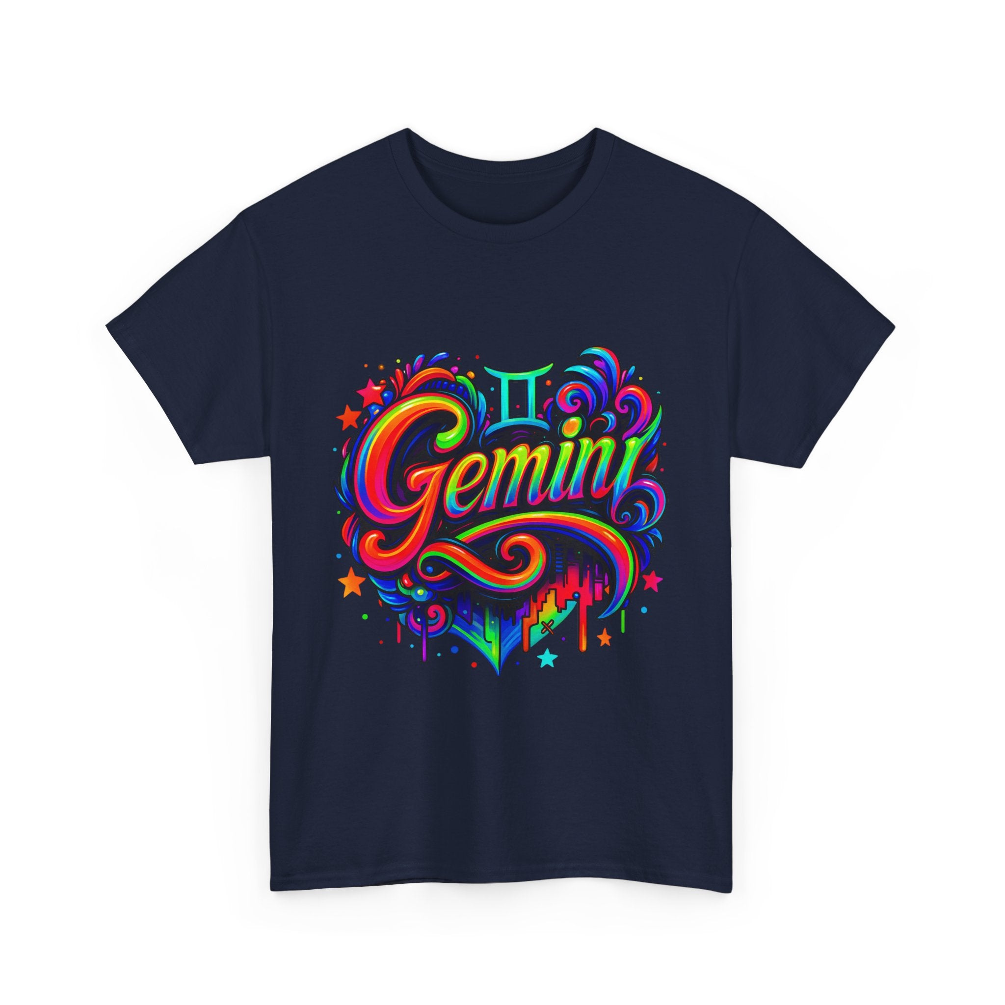 Neon Gemini Zodiac Tee