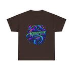 Neon Aquarius Zodiac Tee