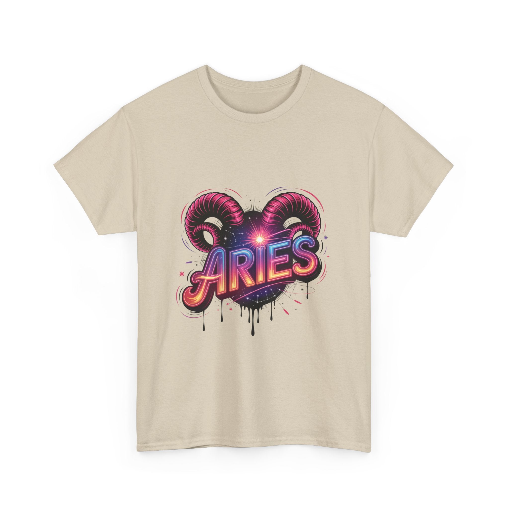 Neon Aries Zodiac Tee