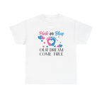 Dream Come True Unisex Tee, Pink Blue Graphic T-Shirt, Pastel Gender Reveal Shirt, Cotton Top, Cute Baby Announcement Apparel, Mom Dad Gift