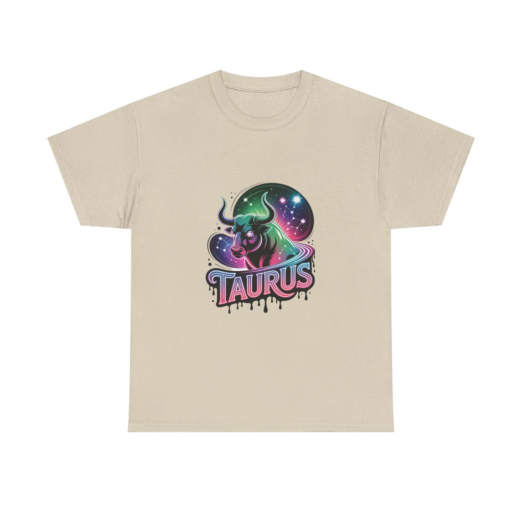 Neon Taurus Zodiac Tee