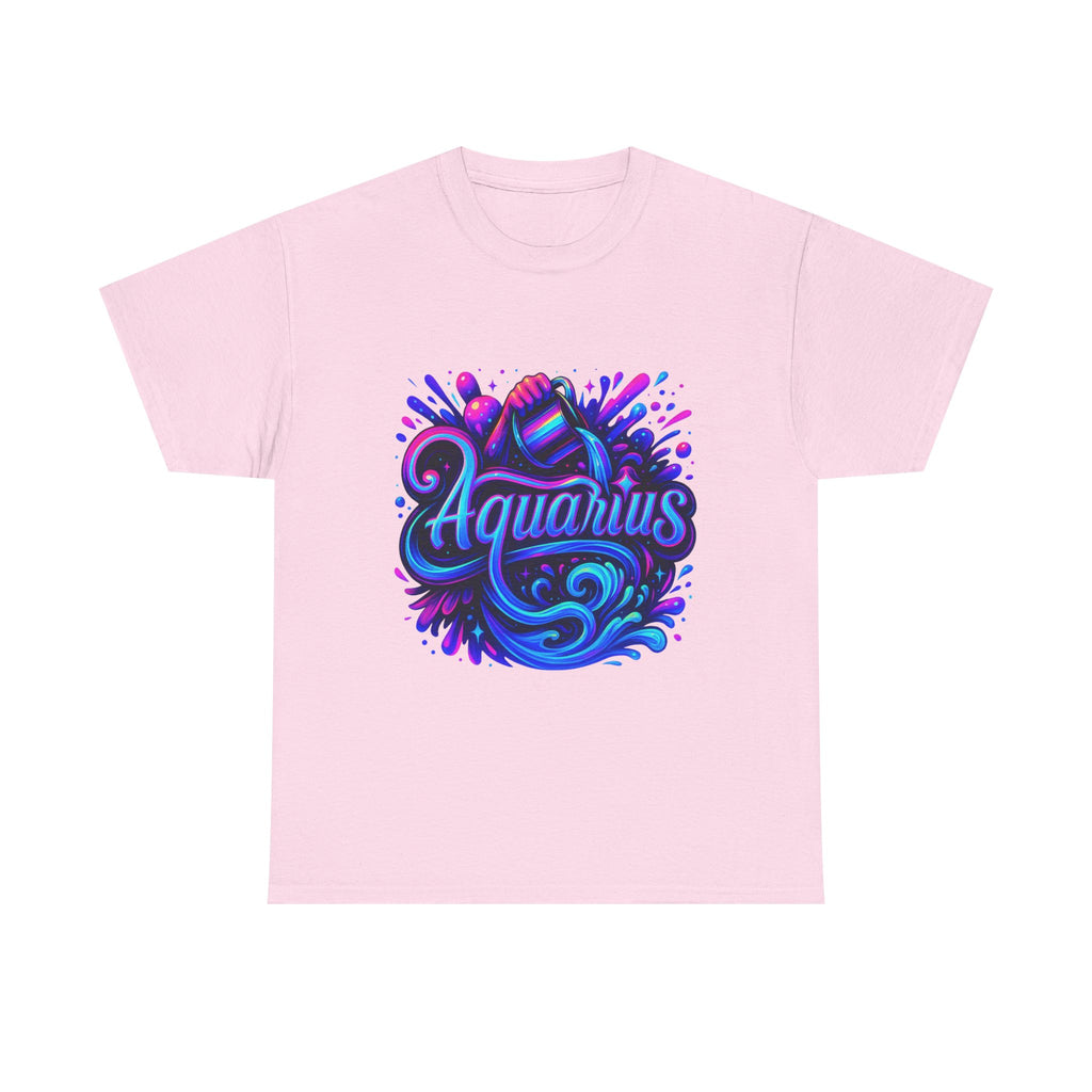 Neon Aquarius Zodiac Tee