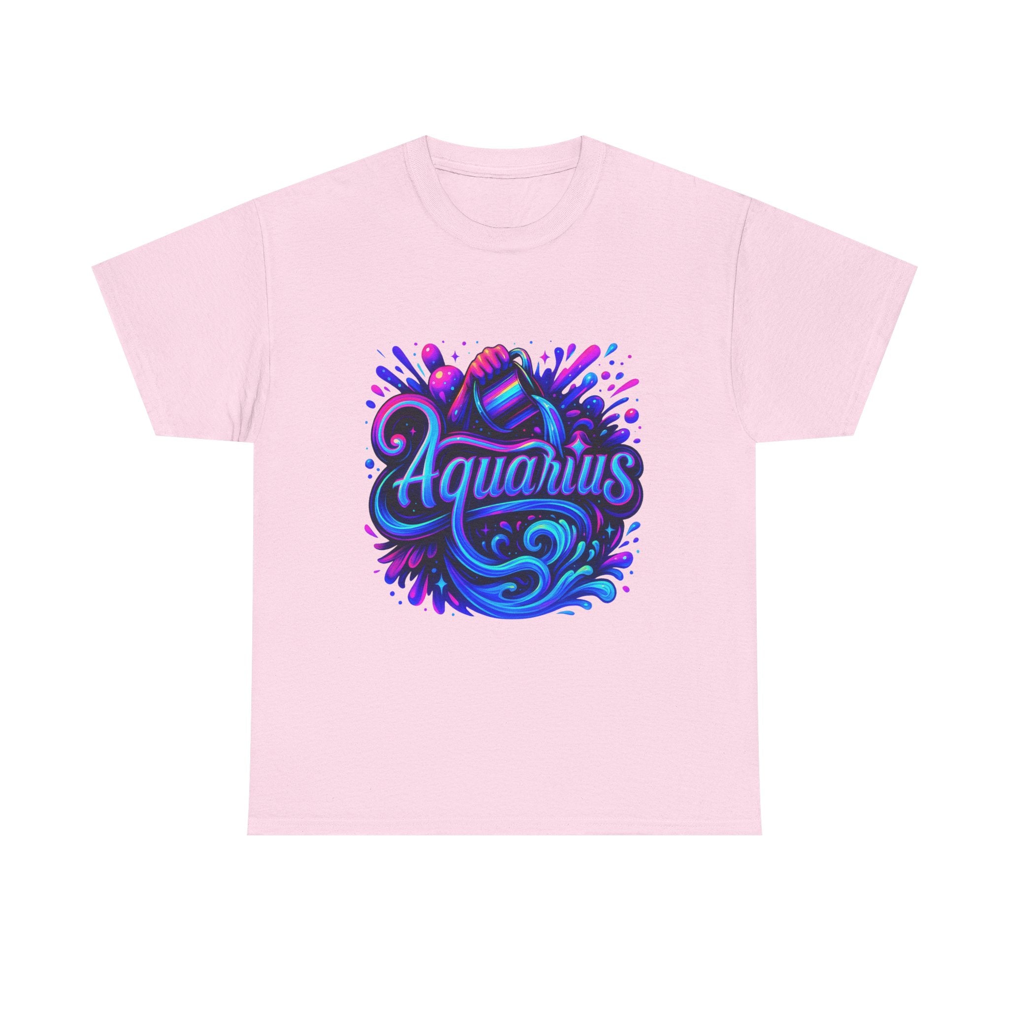 Neon Aquarius Zodiac Tee