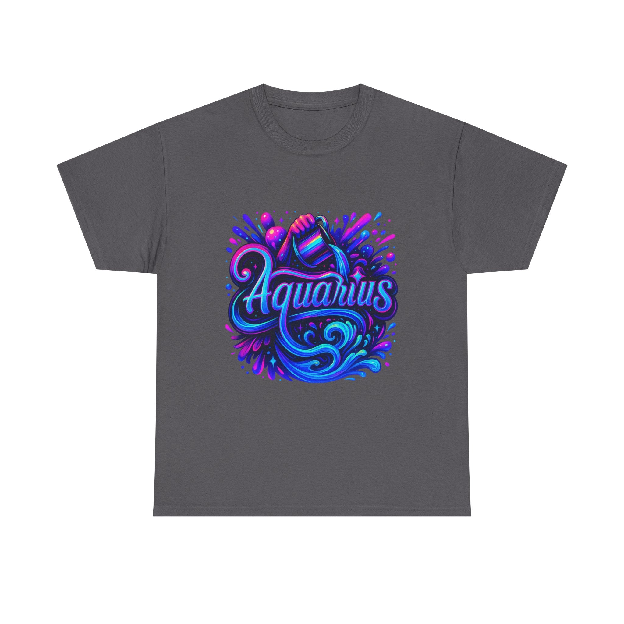 Neon Aquarius Zodiac Tee