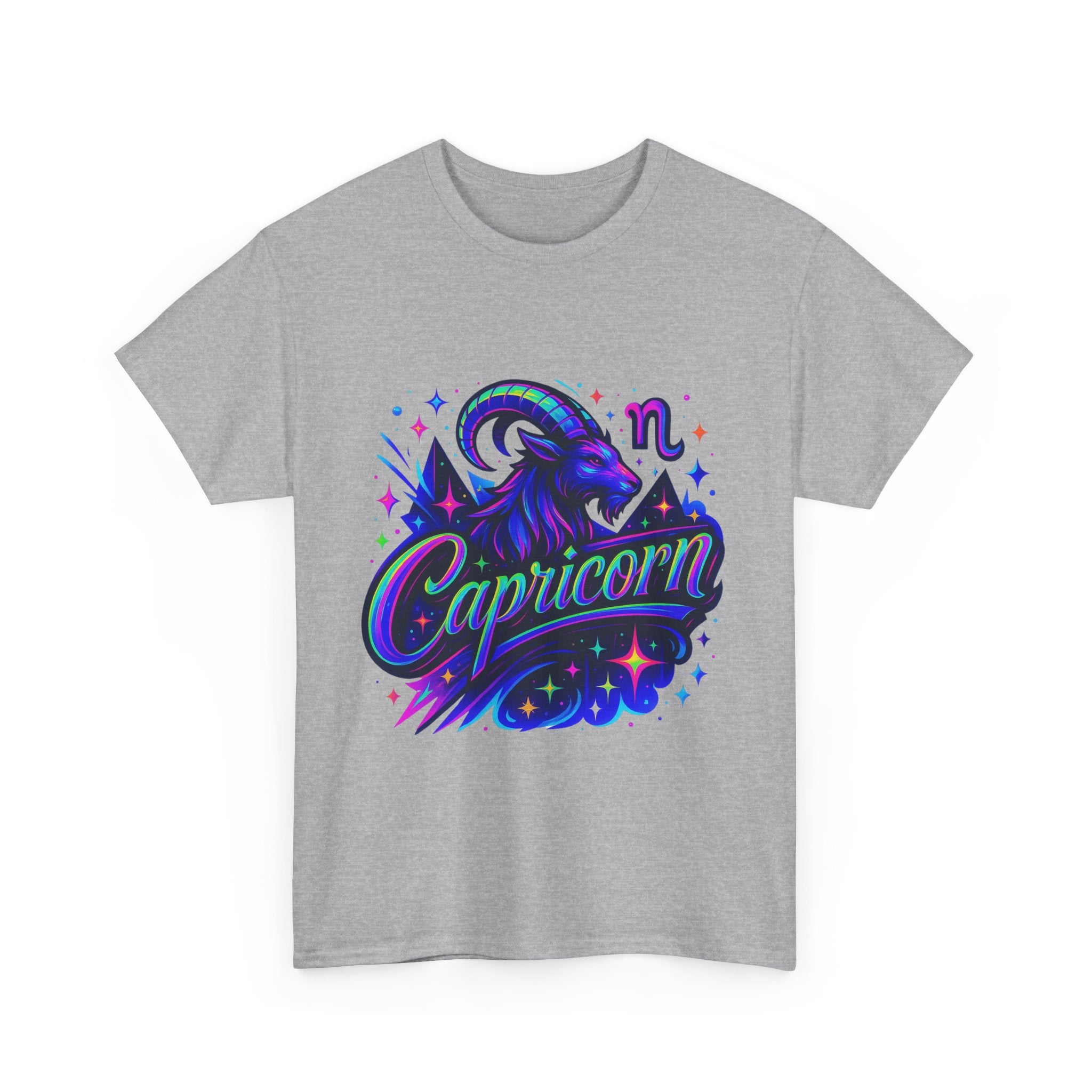 Neon Capricorn Zodiac Tee