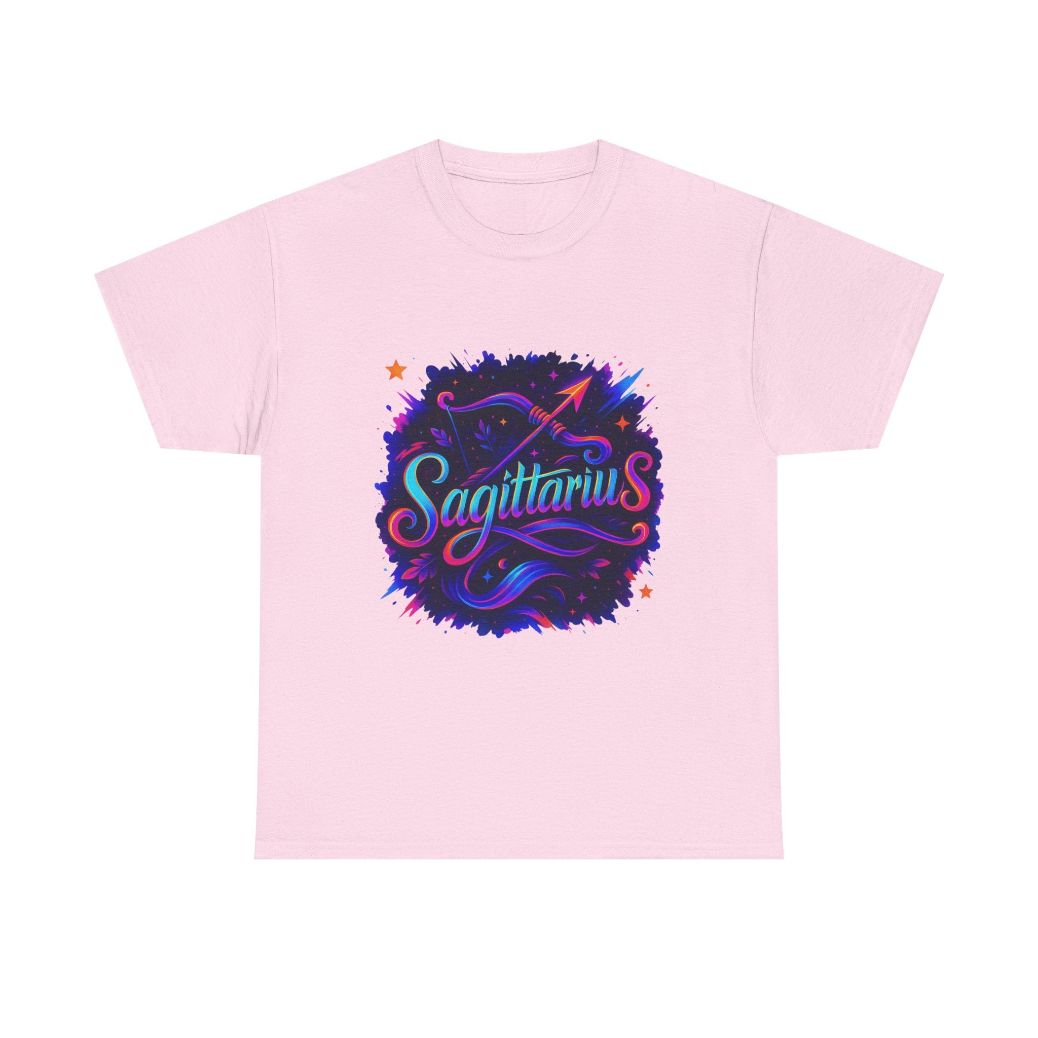 Neon Sagittarius Zodiac Tee