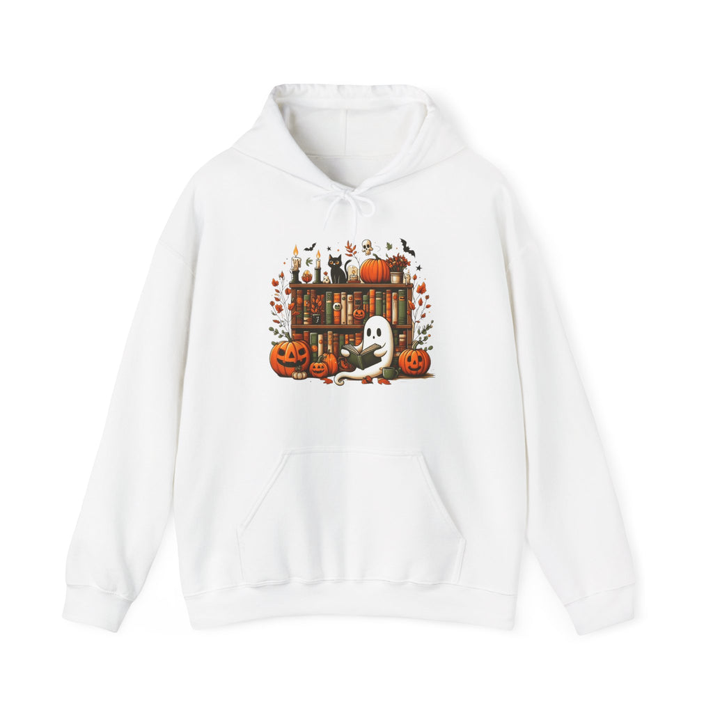 Reading Ghost Library Halloween Librarian Hoodie