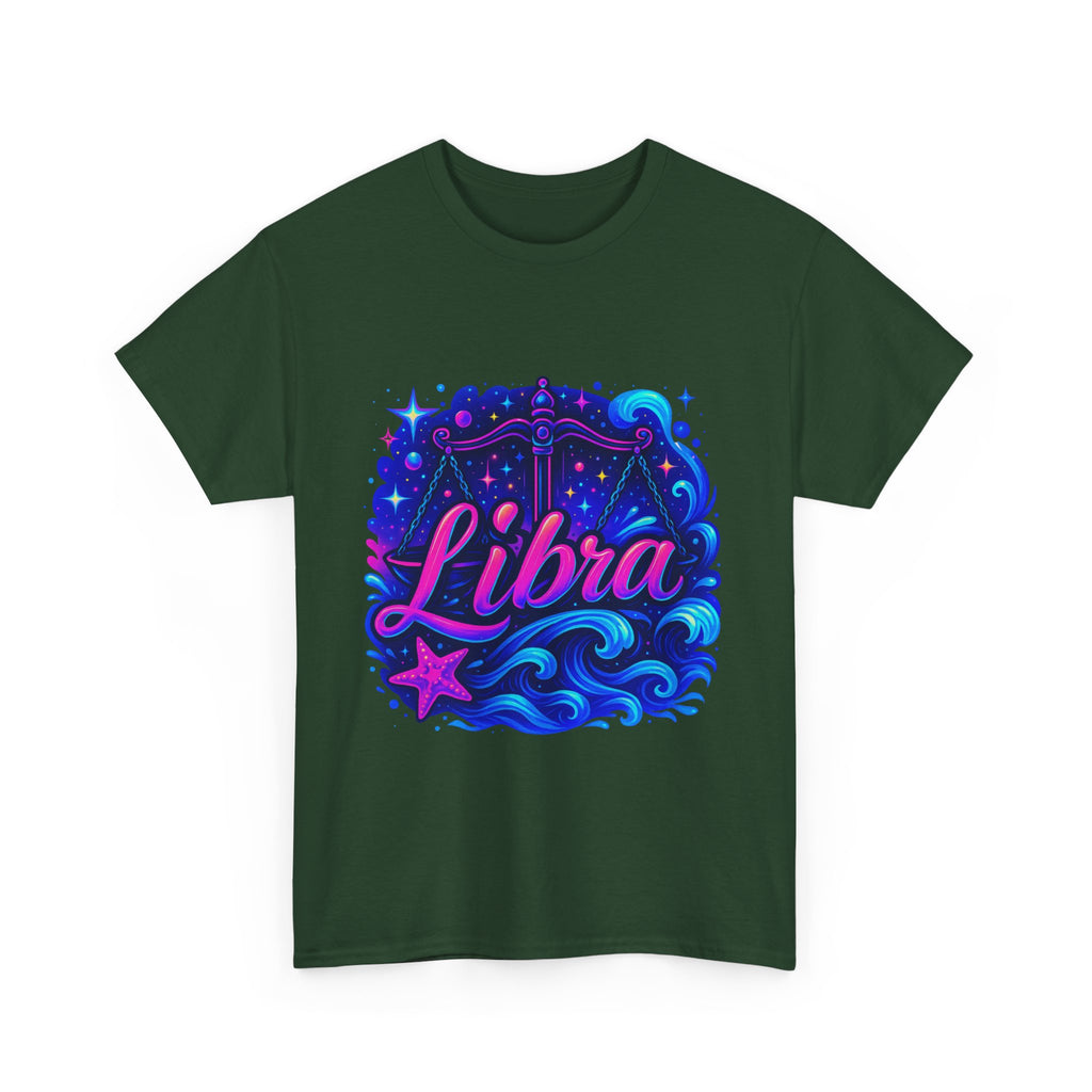 Neon Libra Zodiac Tee