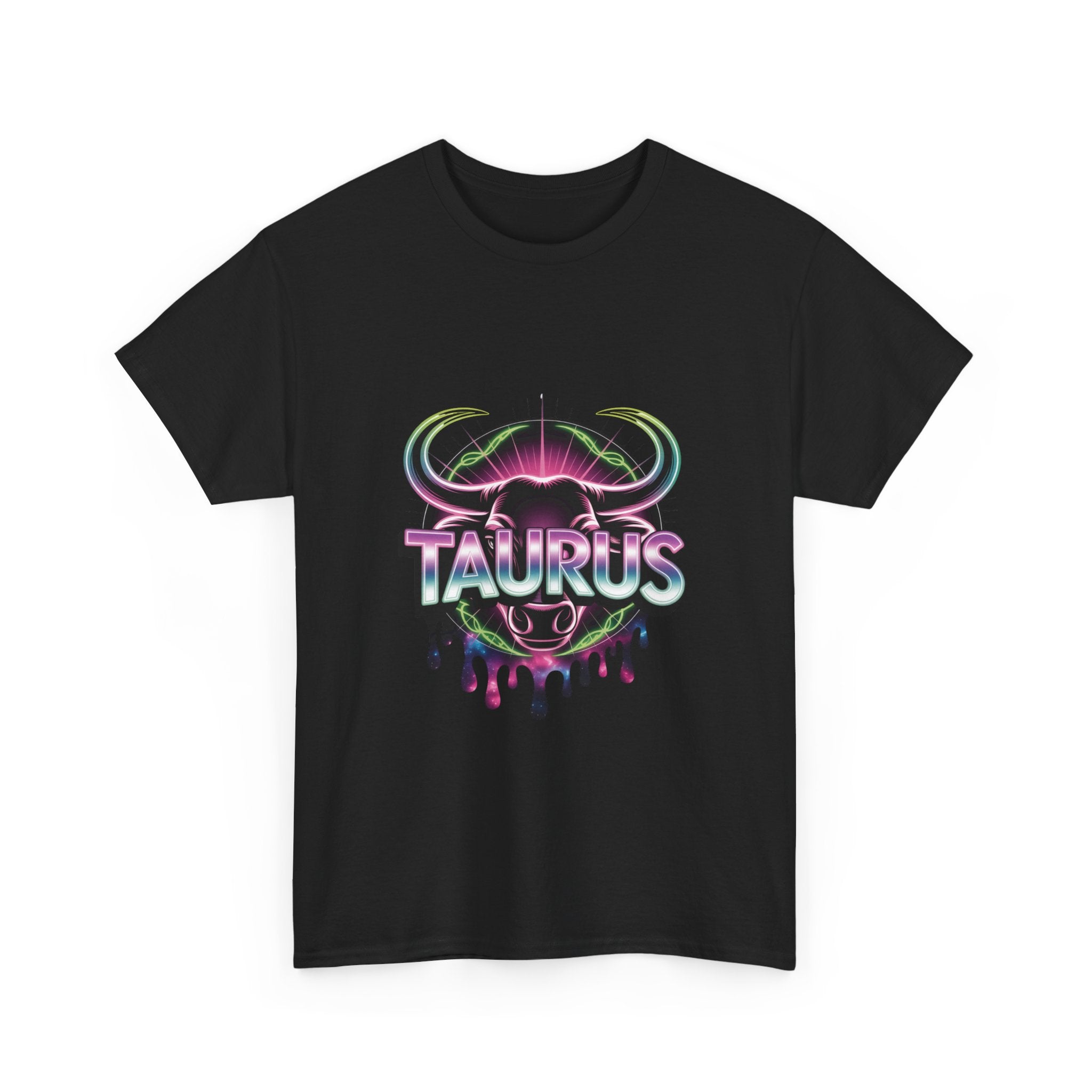 Neon Taurus Zodiac Tee