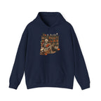 Skeleton Library Halloween Book Reading Books Lover Teacher Hoodie