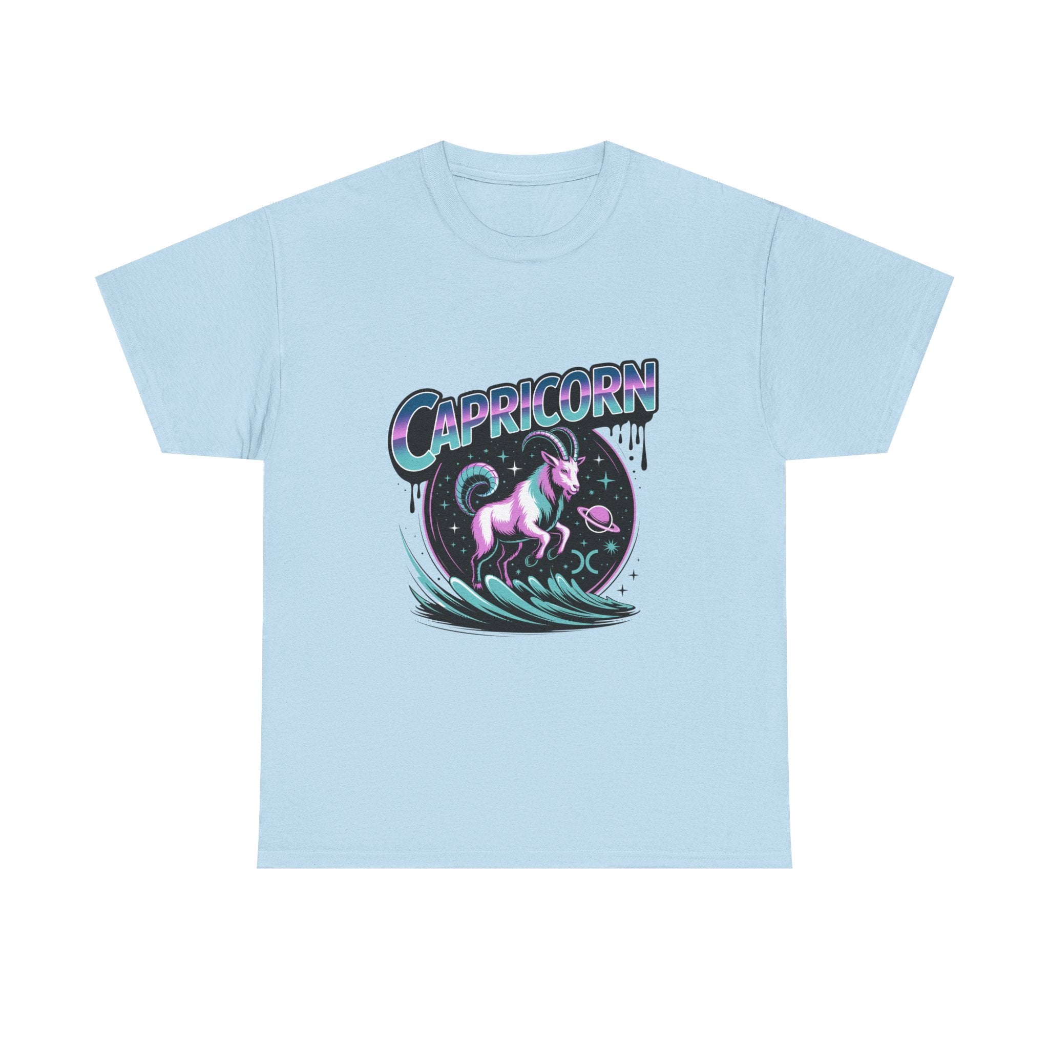 Neon Capricorn Zodiac Tee