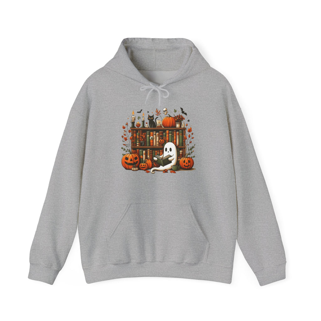 Reading Ghost Library Halloween Librarian Hoodie
