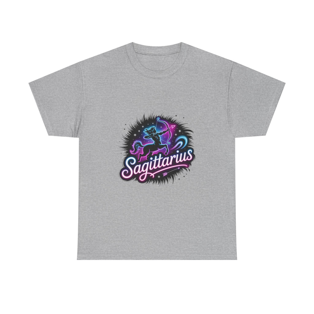 Neon Sagittarius Zodiac Tee