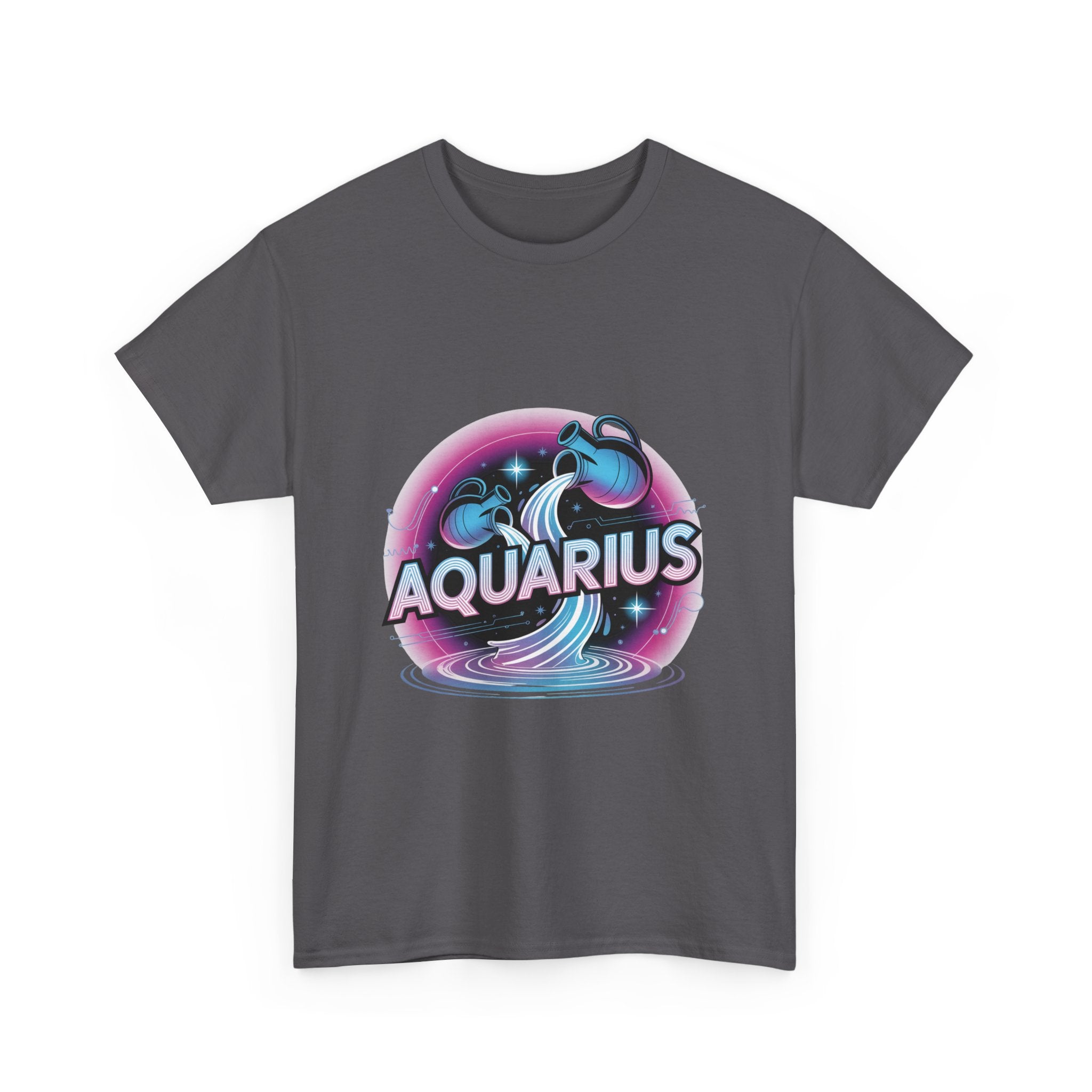 Neon Aquarius Zodiac Tee
