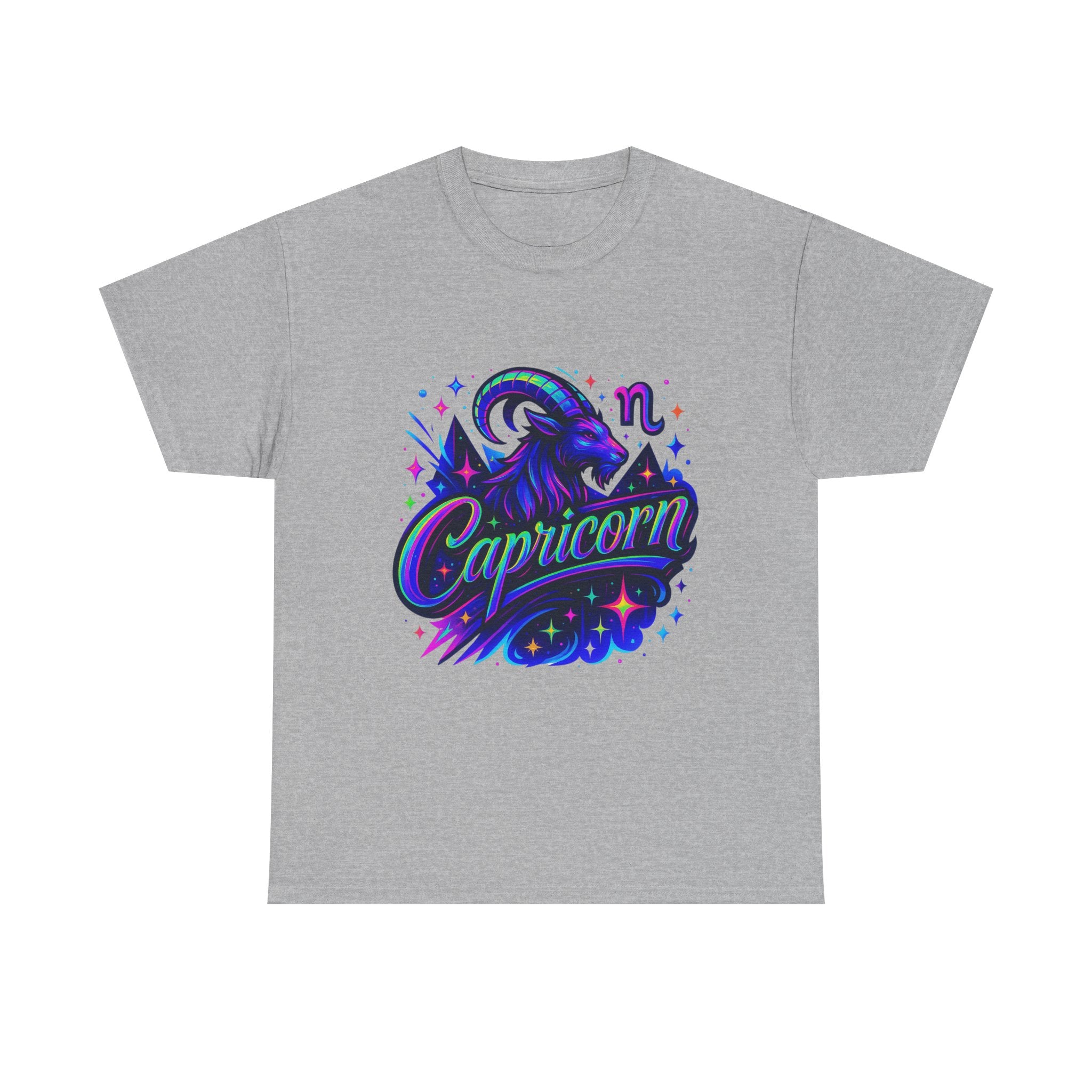 Neon Capricorn Zodiac Tee