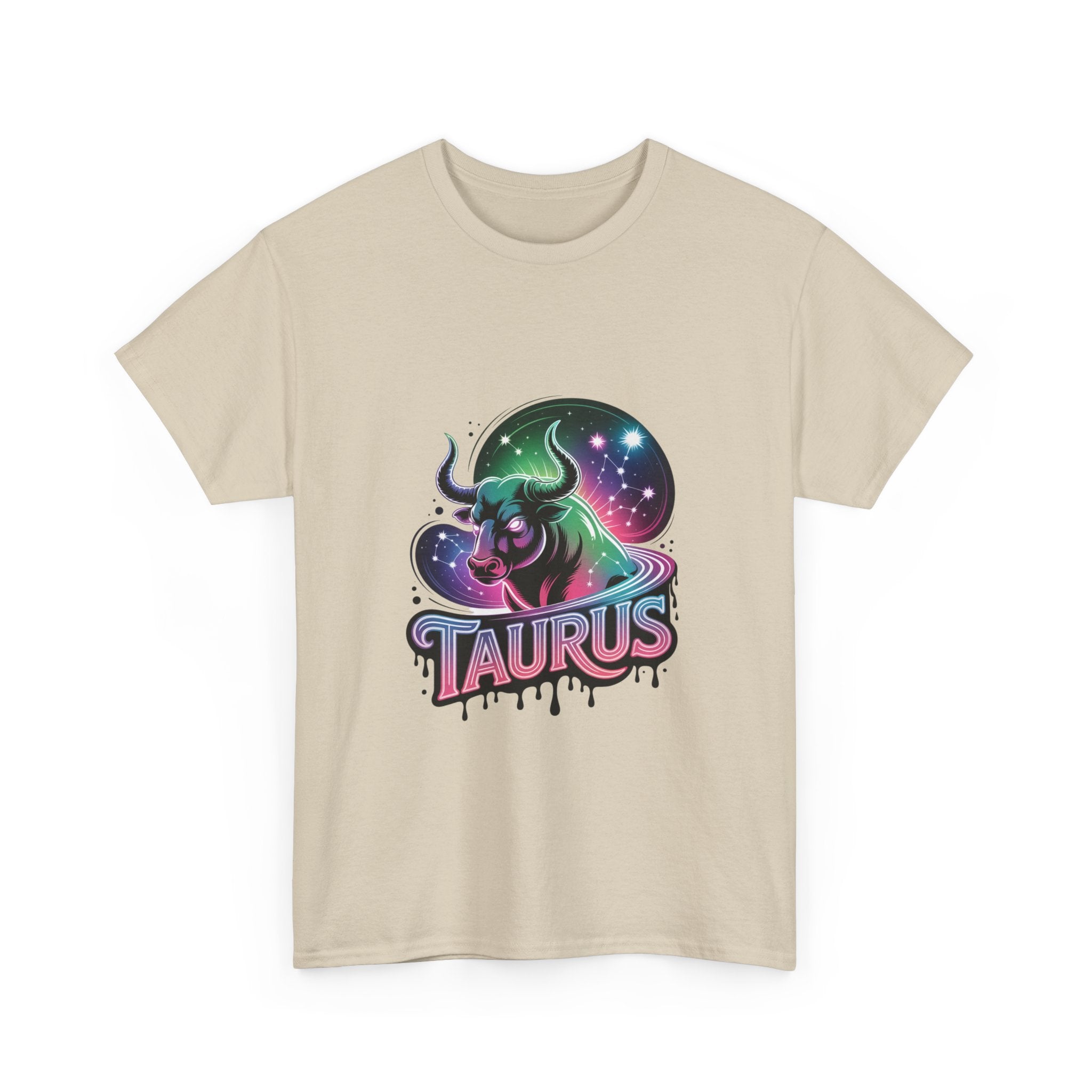 Neon Taurus Zodiac Tee
