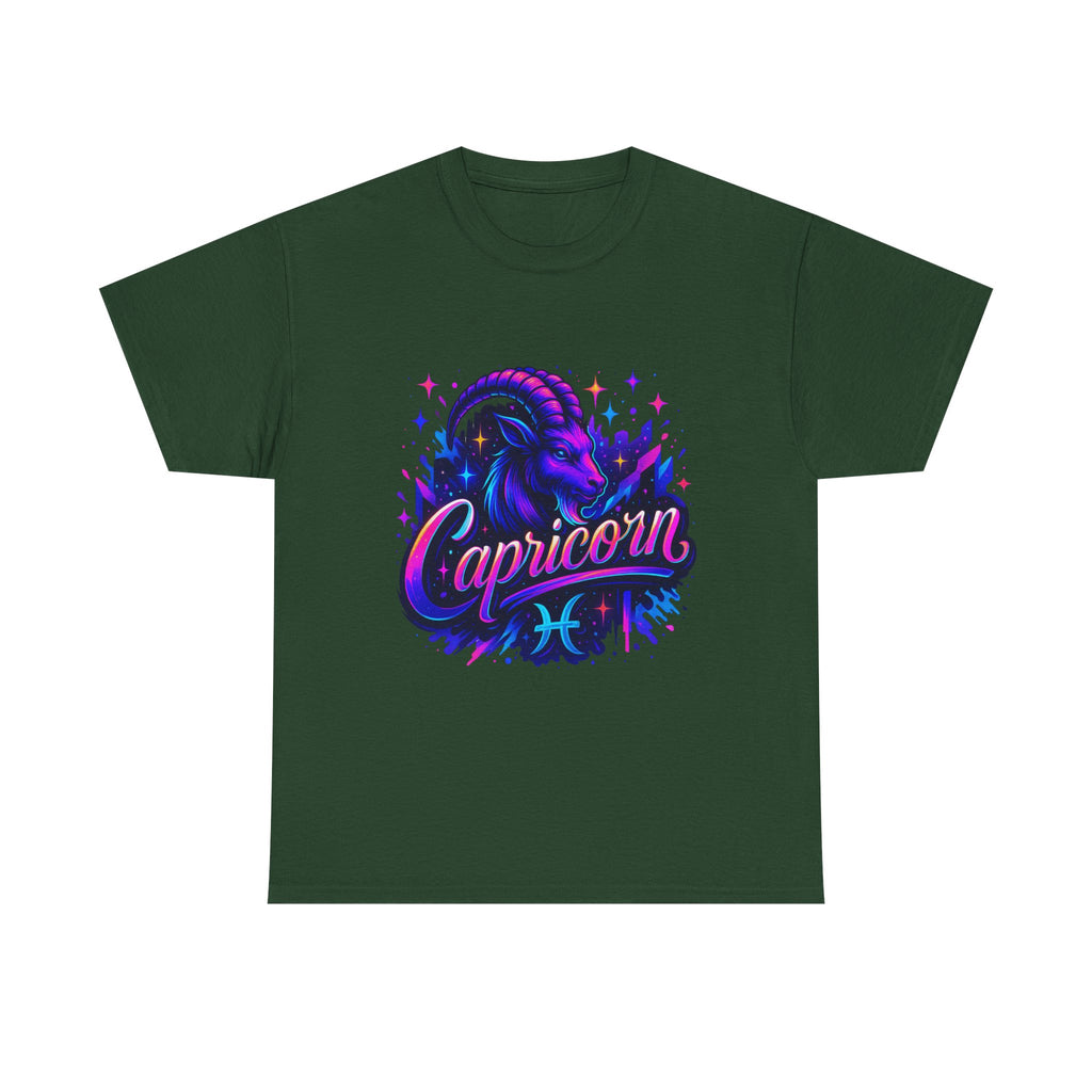 Neon Capricorn Zodiac Tee