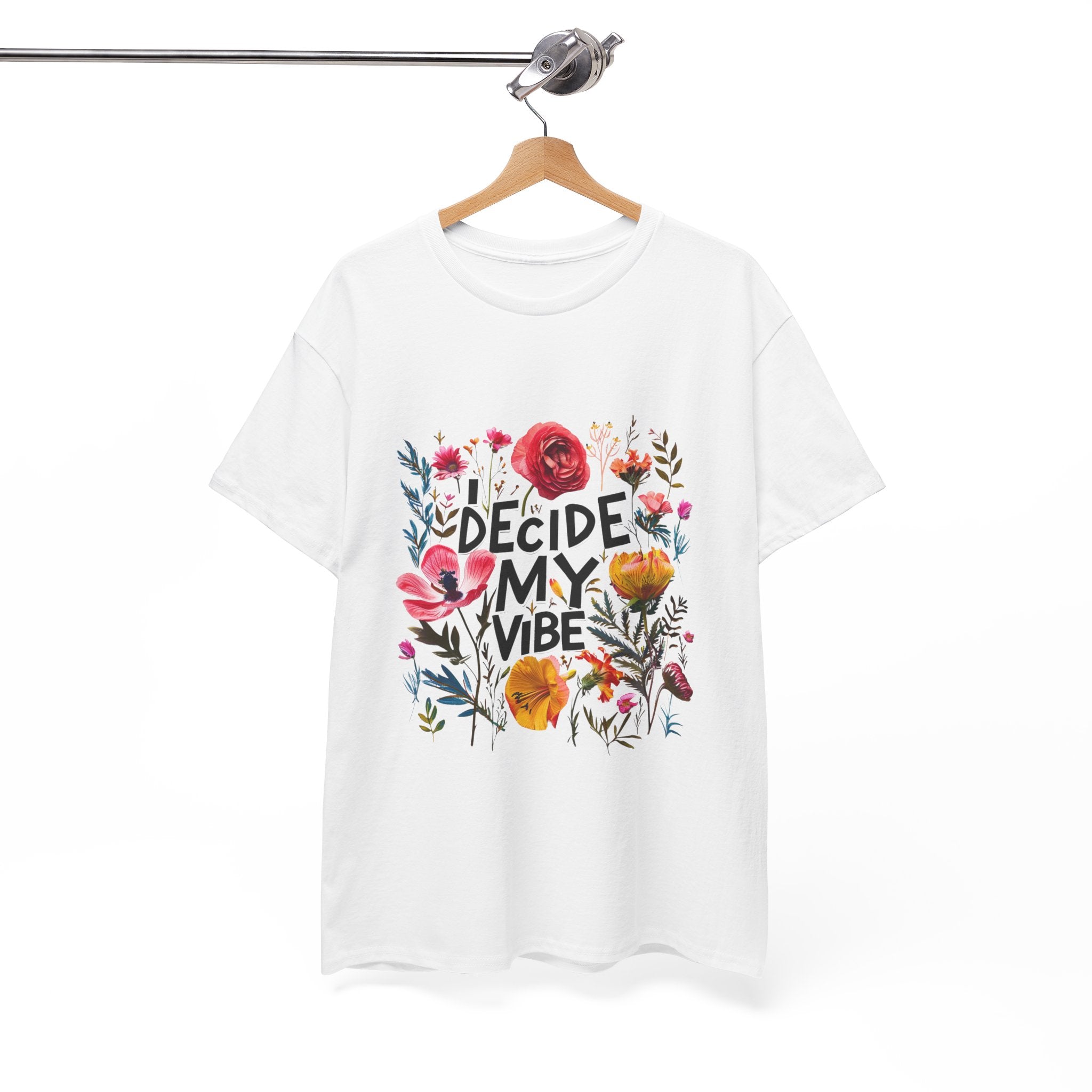 I Decide My Vibe Floral Tee