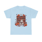 Ghost Book Reader, Reading Book lover Halloween T-Shirt
